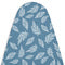 Cotton Big Leaves Blue Ironing Board Cover (Pack of 1)