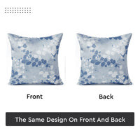 Blackout Polyester L2 Blue Cushion Cover (Pack of 2)
