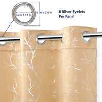 blackout polyester long door curtains