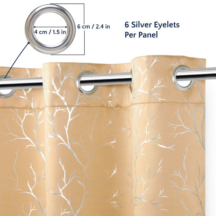 blackout polyester long door curtains