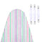 20s Cotton Twill Bright Stripes Ironing Board Cover (Pack of 1)