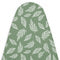 Cotton Big Leaves Green Ironing Board Cover (Pack of 1)