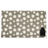 Cotton Daisy Grey Ironing Mat (Pack of 1)
