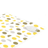 Cotton Yellow Moon Ironing Mat (Pack of 1)