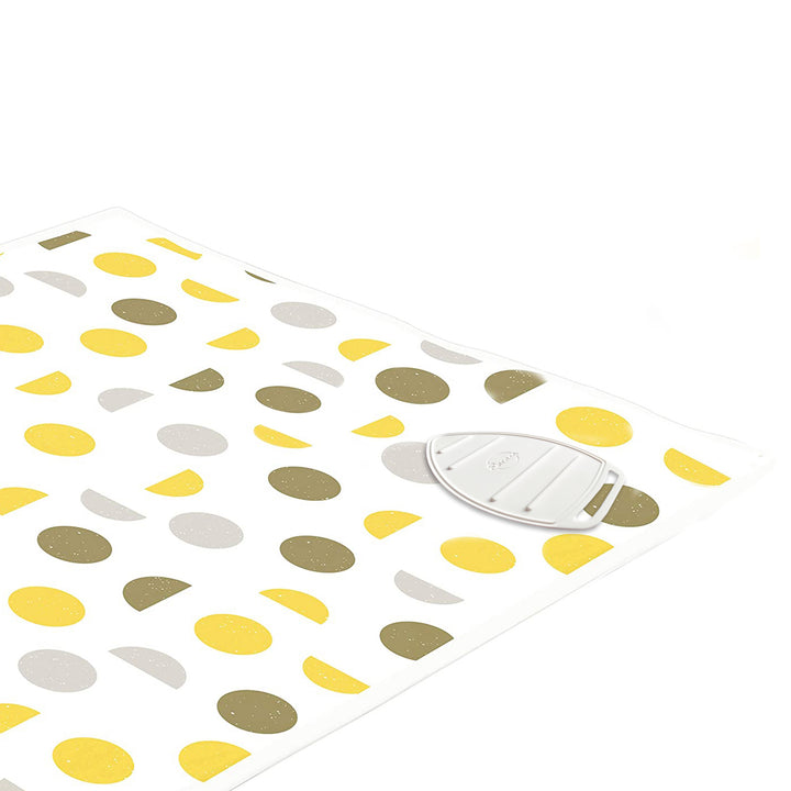 Cotton Yellow Moon Ironing Mat (Pack of 1)