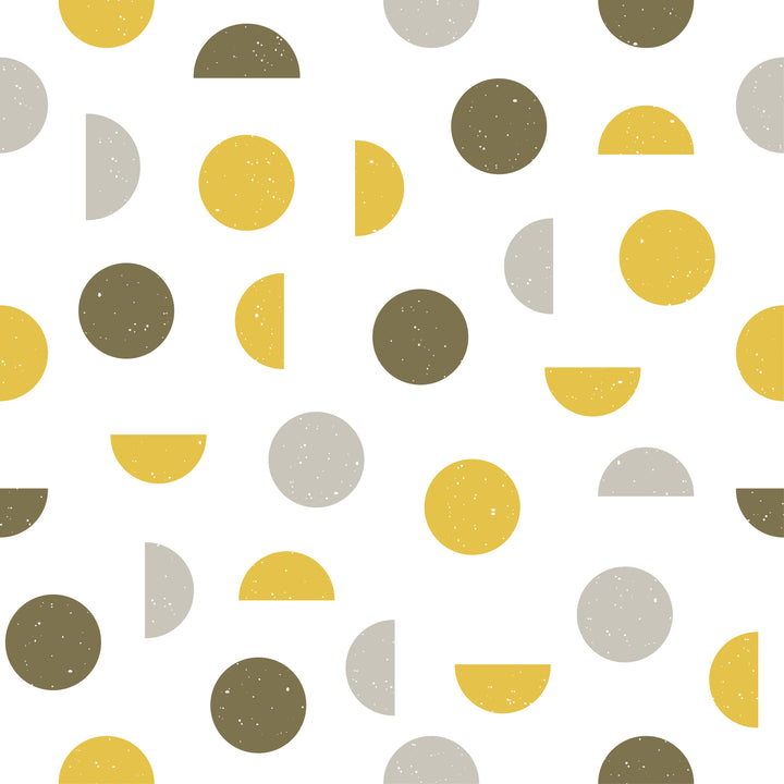 Cotton Yellow Moon Ironing Mat (Pack of 1)