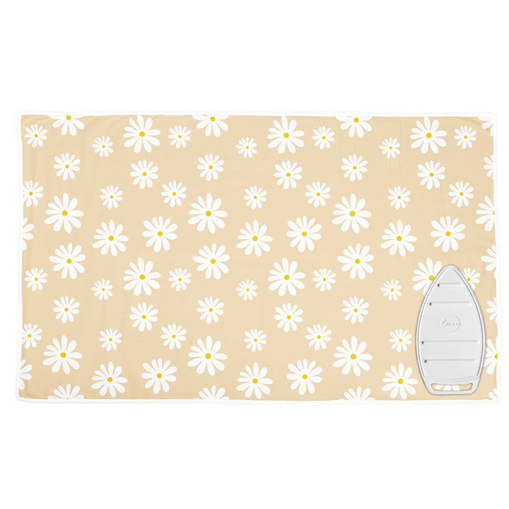 Cotton Daisy Beige Ironing Mat (Pack of 1)