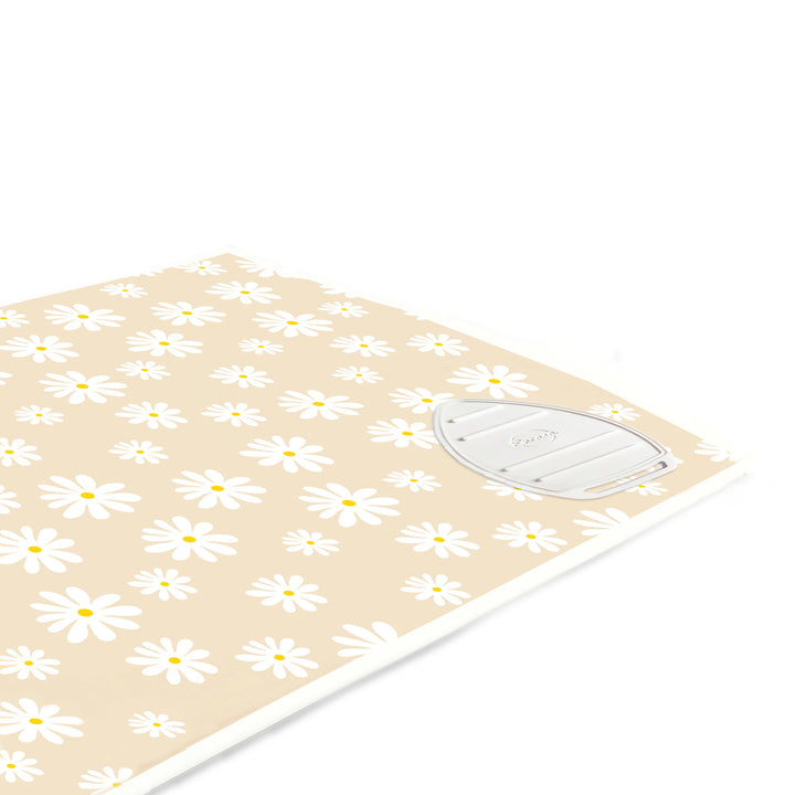 Cotton Daisy Beige Ironing Mat (Pack of 1)