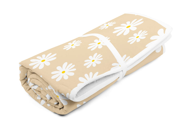 Cotton Daisy Beige Ironing Mat (Pack of 1)