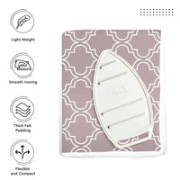Cotton Mauve Tiles Ironing Mat (Pack of 1)