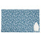 Cotton Big Leaves Blue Ironing Mat (Pack of 1)