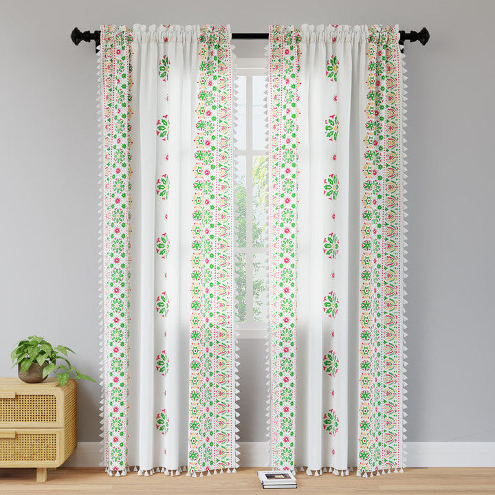 polyester long door curtains