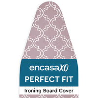 Cotton Mauve Tiles Ironing Board Cover (Pack of 1)