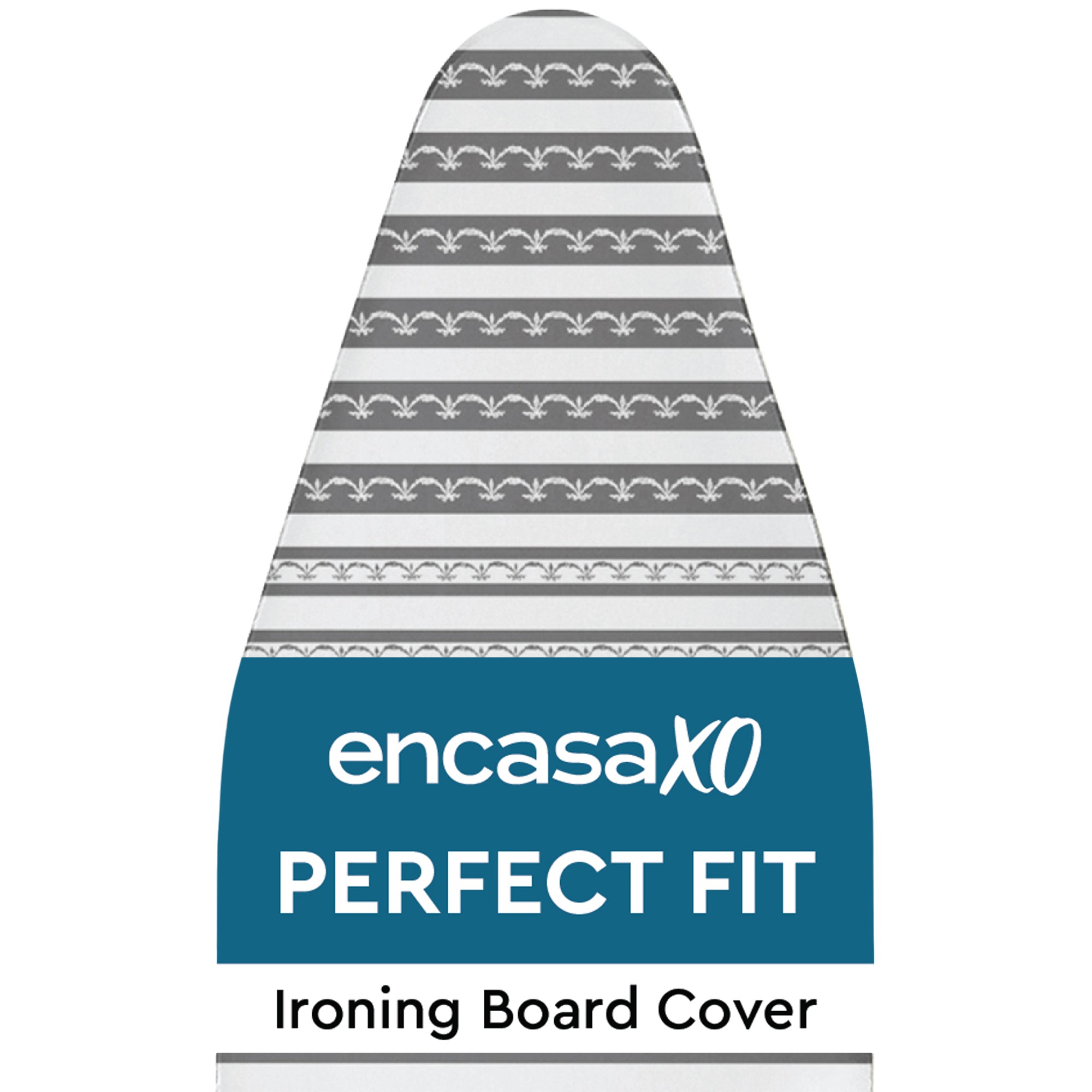 Cotton Grey Bunting Ironing Board Cover (Pack of 1)