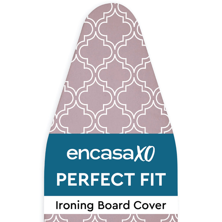Cotton Mauve Tiles Ironing Board Cover (Pack of 1)
