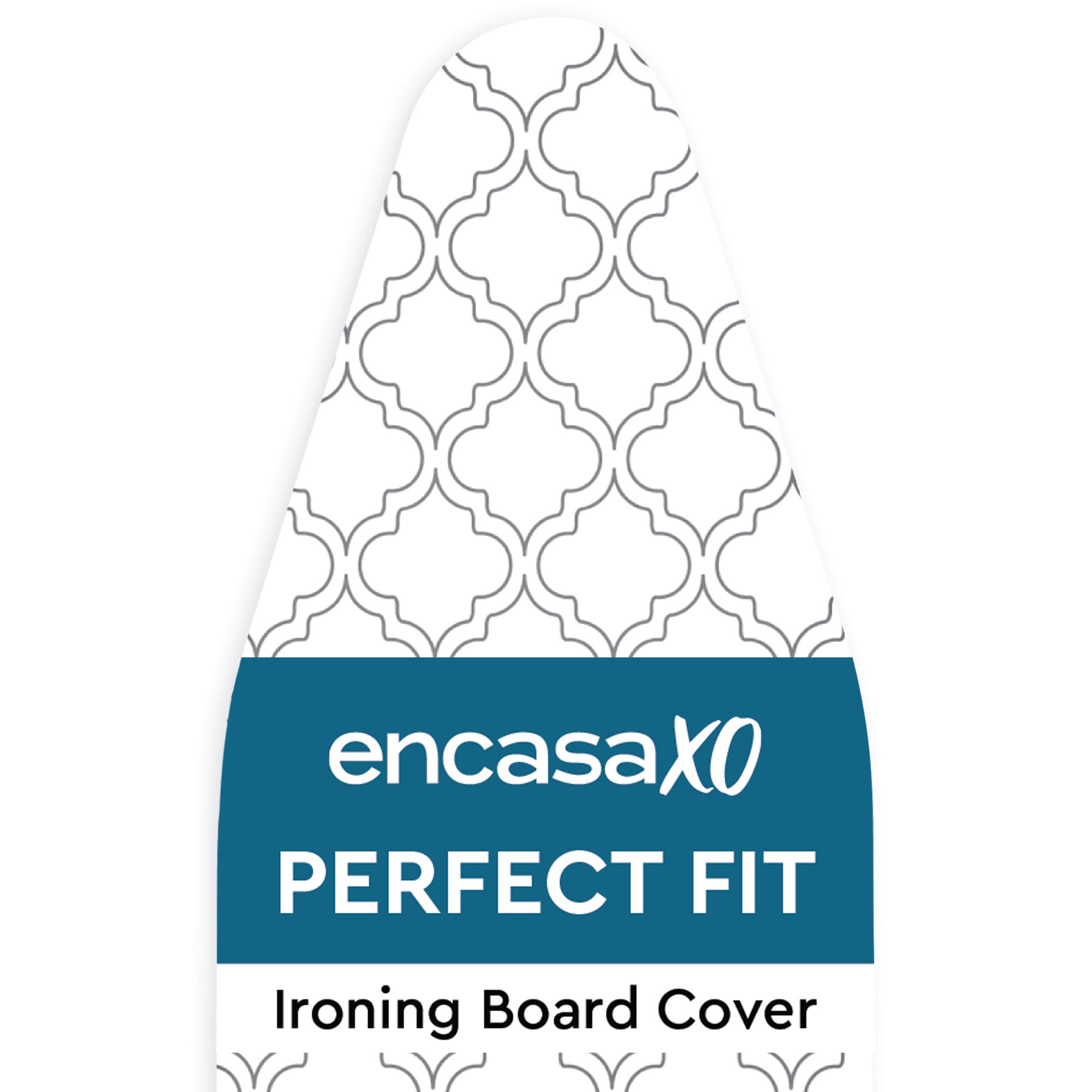 Cotton White Tiles Ironing Board Cover (Pack of 1)