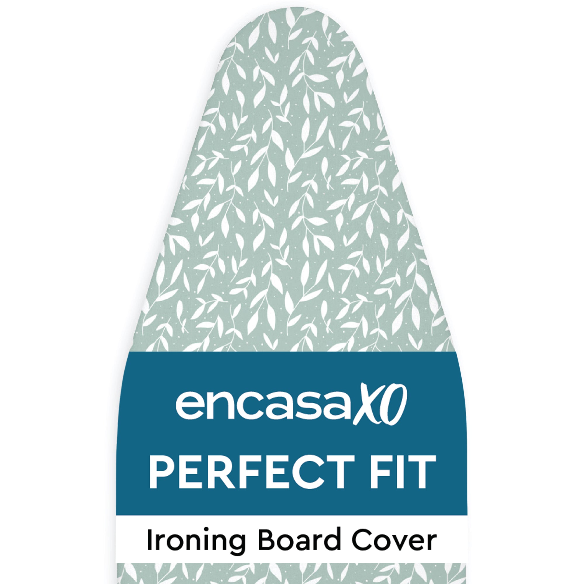 Cotton Green Leaflet Ironing Board Cover (Pack of 1)