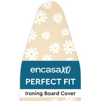 Cotton Daisy Beige Ironing Board Cover (Pack of 1)