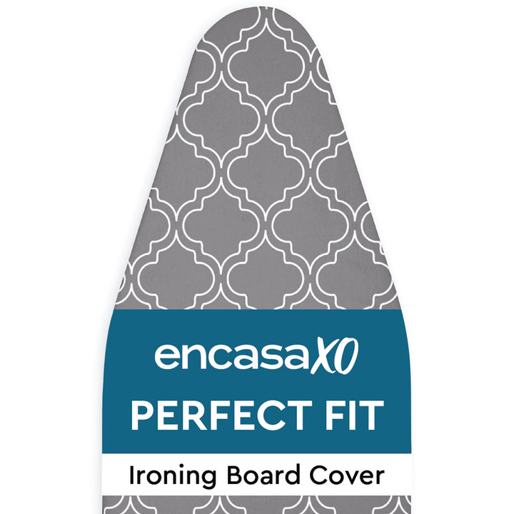 Cotton Grey Tiles Ironing Board Cover (Pack of 1)
