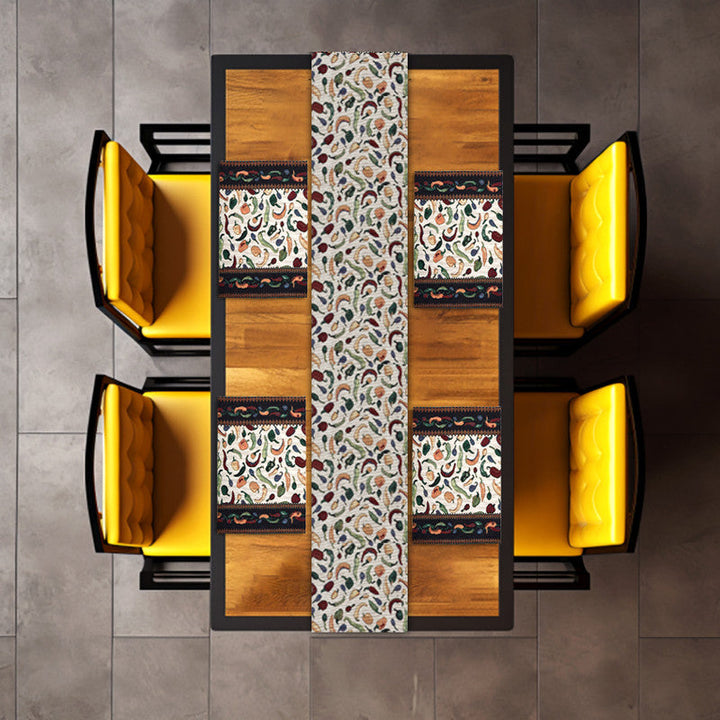 cotton table runner+placemat