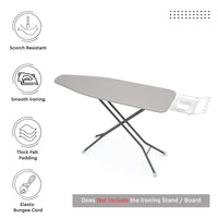 Canvas Light Grey Ironing Board Cover (Pack of 1)