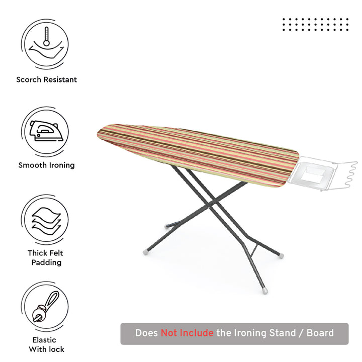 20s Cotton Twill Multistripe Ironing Board Cover (Pack of 1)