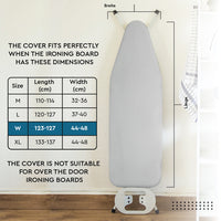 20s Sheeting - Silver Silver Premium Ironing Board Cover (Pack of 1)