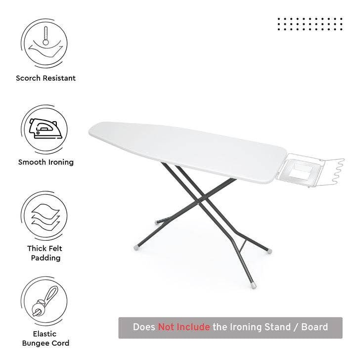 Canvas White Ironing Board Cover (Pack of 1)