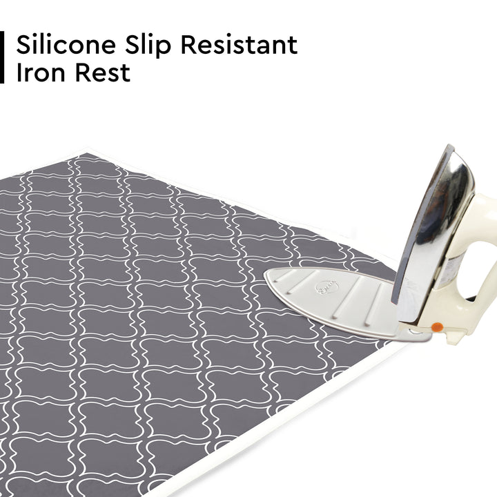 Cotton Grey Tiles Ironing Mat (Pack of 1)