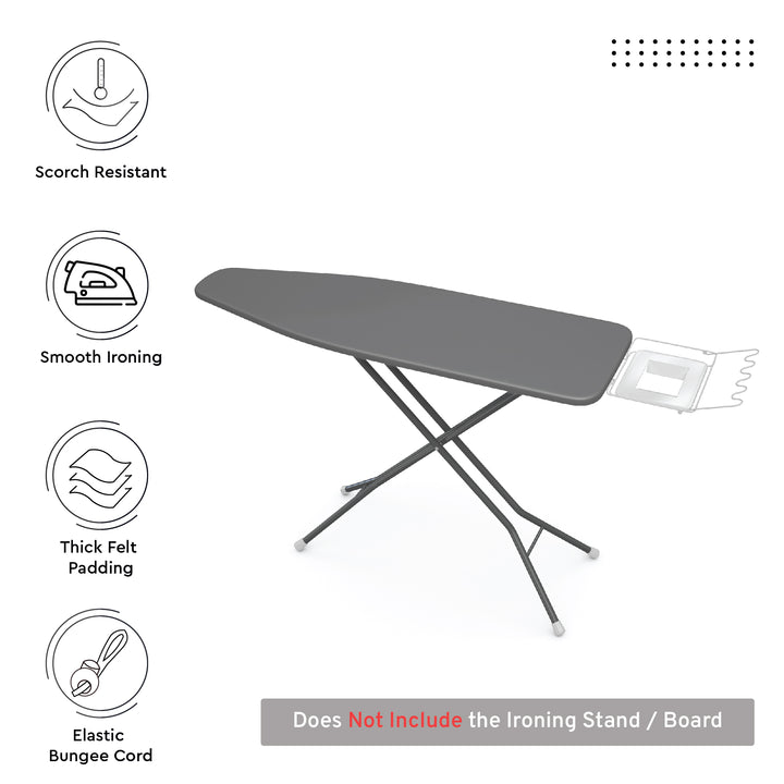 Canvas Grey Ironing Board Cover (Pack of 1)