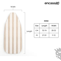 Cotton Franca Beige Stripes Ironing Board Cover (Pack of 1)