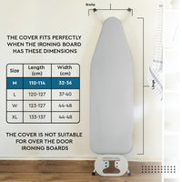 20s Sheeting - Silver Silver Premium Ironing Board Cover (Pack of 1)