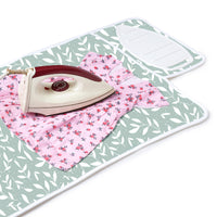 Cotton Green Leaflet Ironing Mat (Pack of 1)