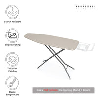 Canvas Beige Ironing Board Cover (Pack of 1)