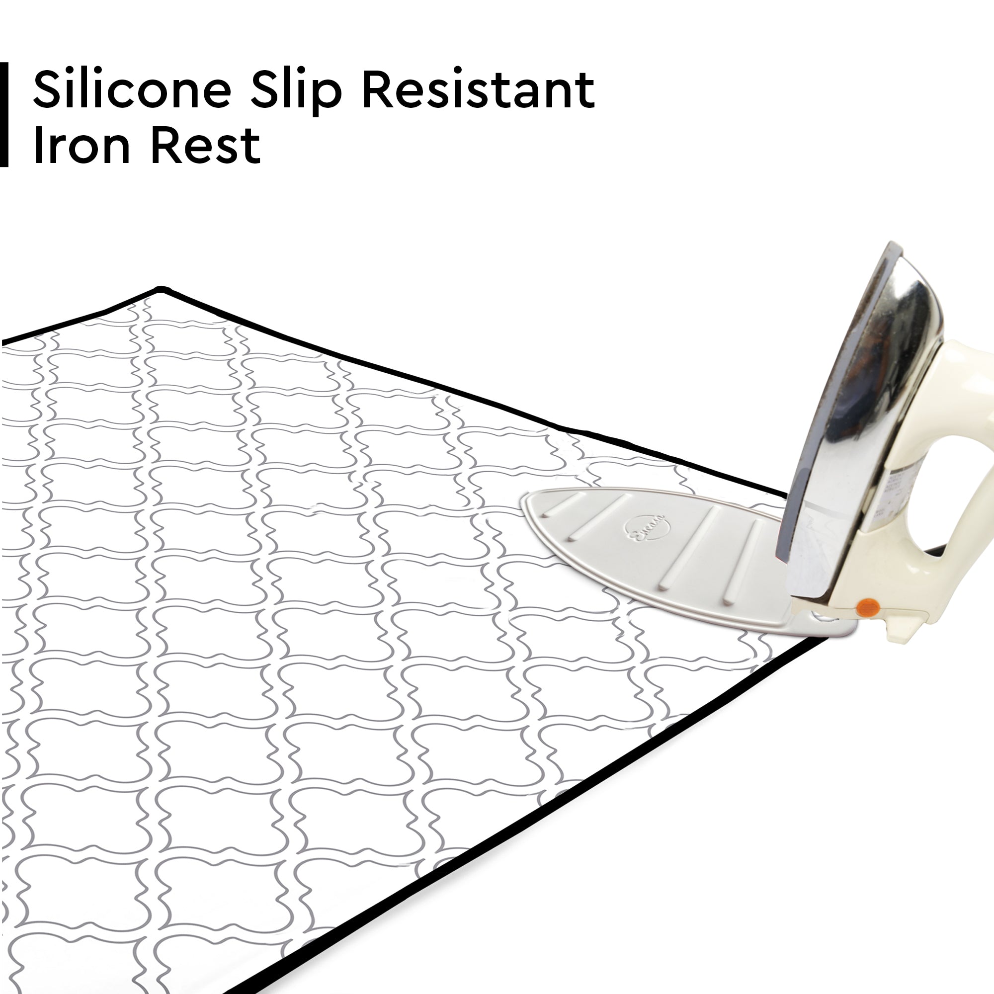 Cotton White Tiles Ironing Mat (Pack of 1)