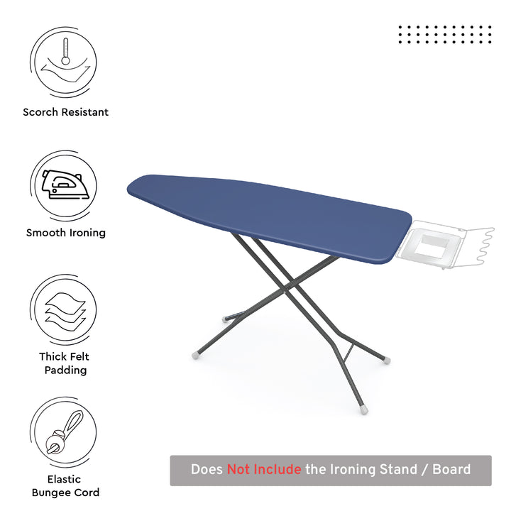 Canvas Cobalt Ironing Board Cover (Pack of 1)