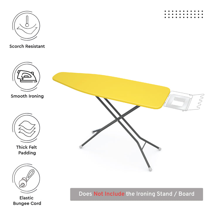 Canvas Yellow Ironing Board Cover (Pack of 1)
