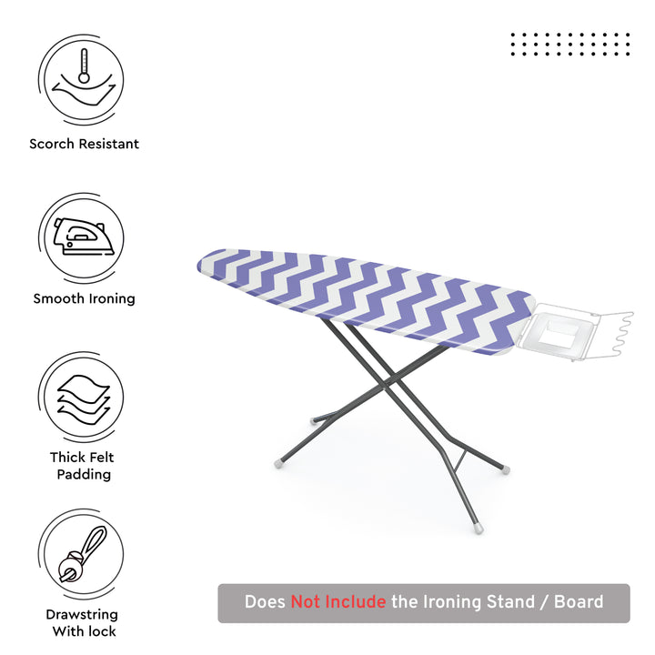 Cotton Zig Zag Peri Ironing Board Cover (Pack of 1)