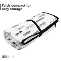 Cotton Black Arrow Ironing Mat (Pack of 1)