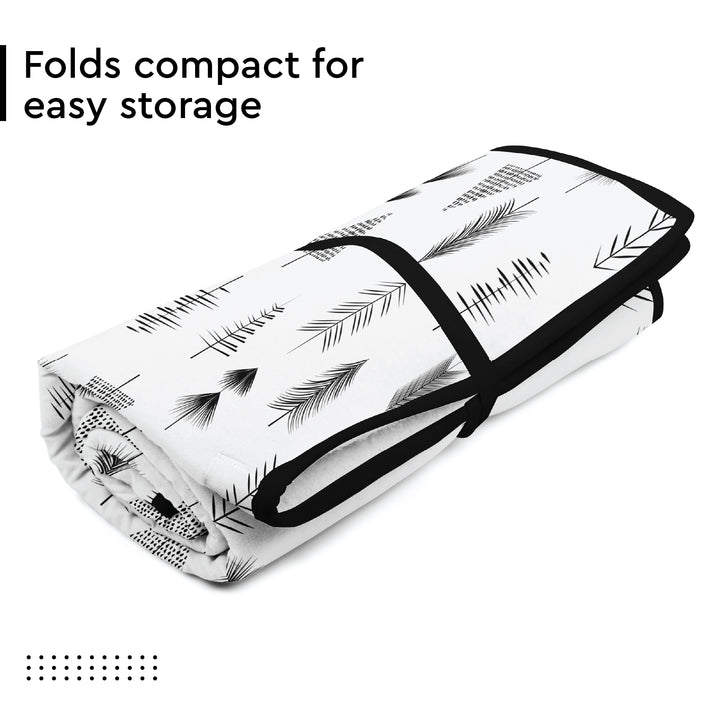 Cotton Black Arrow Ironing Mat (Pack of 1)