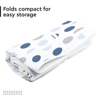 Cotton Blue Moon Ironing Mat (Pack of 1)