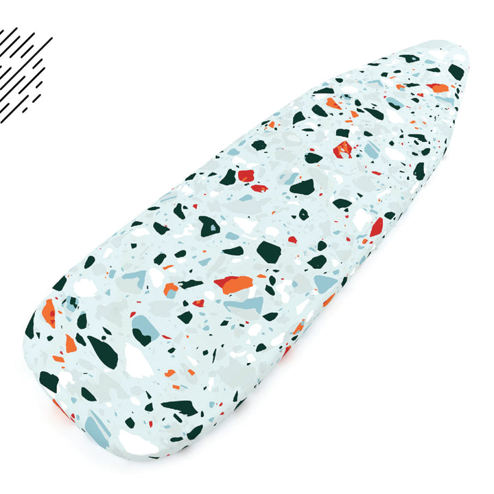 20s Cotton Twill Terrazzo Mint Ironing Board Cover (Pack of 1)