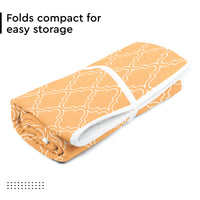 Cotton Peach Tiles Ironing Mat (Pack of 1)