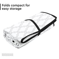 Cotton White Tiles Ironing Mat (Pack of 1)