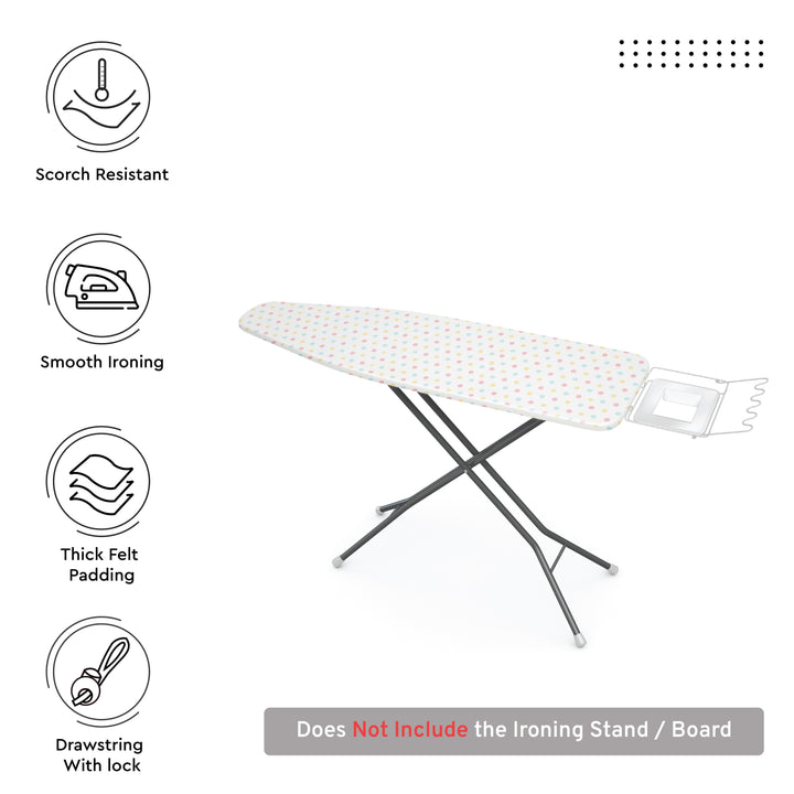 Cotton Polka Dot Ironing Board Cover (Pack of 1)