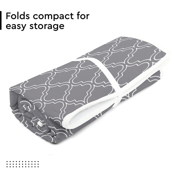 Cotton Grey Tiles Ironing Mat (Pack of 1)
