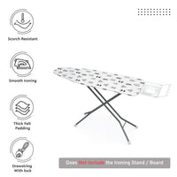 Cotton Black Arrow Ironing Board Cover (Pack of 1)
