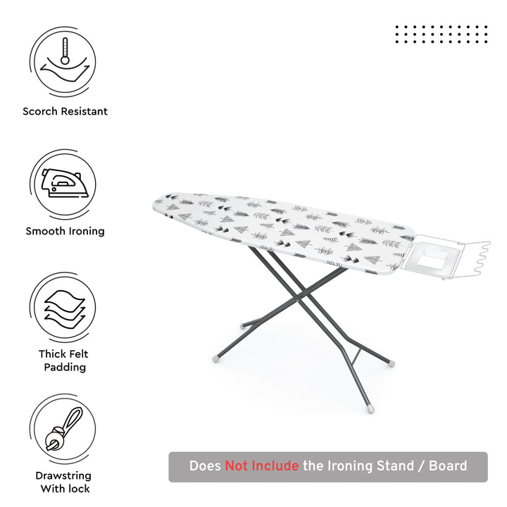 Cotton Black Arrow Ironing Board Cover (Pack of 1)
