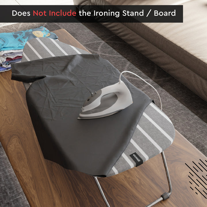 Cotton Roma Grey Stripes Ironing Board Cover (Pack of 1)