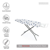 Cotton Blue Moon Ironing Board Cover (Pack of 1)